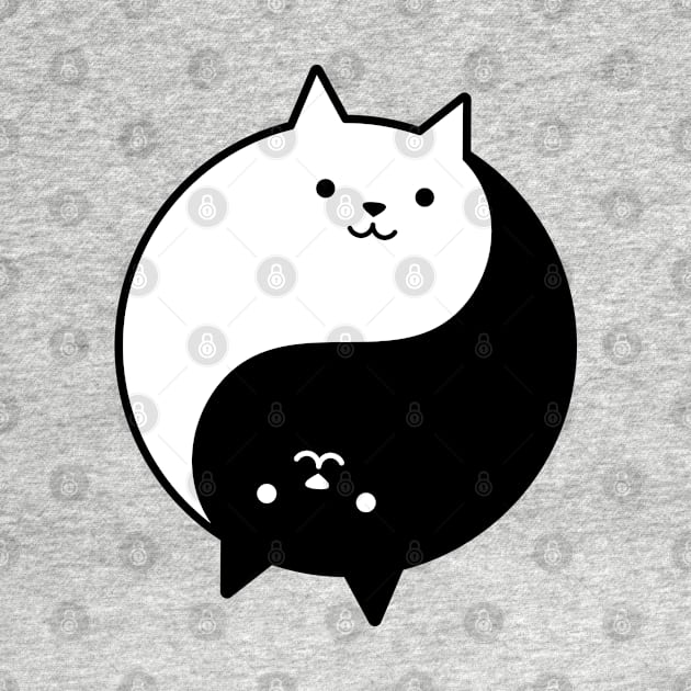 Yin Yang Cats by CatMarceline